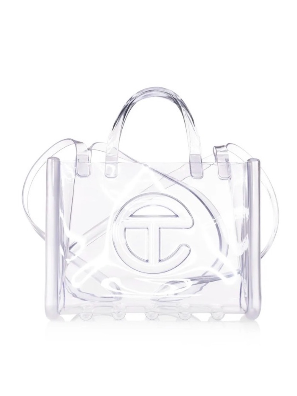 Telfar Clear Transparent Tote with Signature Logo